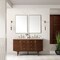James Martin Vanities Amberly 60in Double Vanity, Mid-Century Walnut w/ 3 CM Eternal Marfil Top 670-V60D-WLT-3EMR - alternate 5
